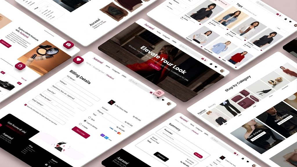 Auramé E-Commerce Platform UX