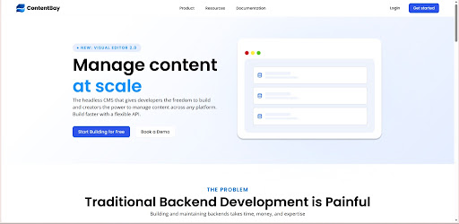 ContentBay Headless CMS Platform UI